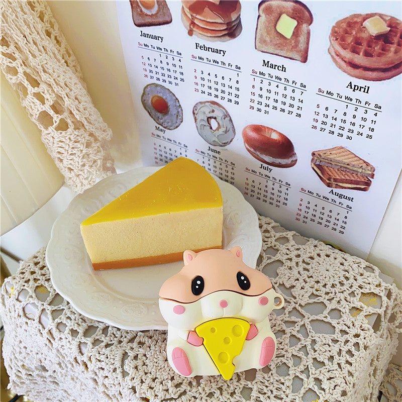 Compatible with Apple, Cheese Hamster Headphone Shell