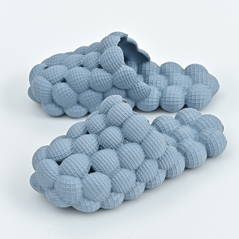 Outer Wear Creative Herringbone Baotou Thick-soled Bathroom Slippers