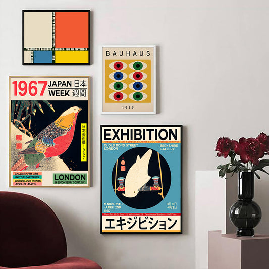 Japanese Canvas London 1967 Exhibition Unique Poster