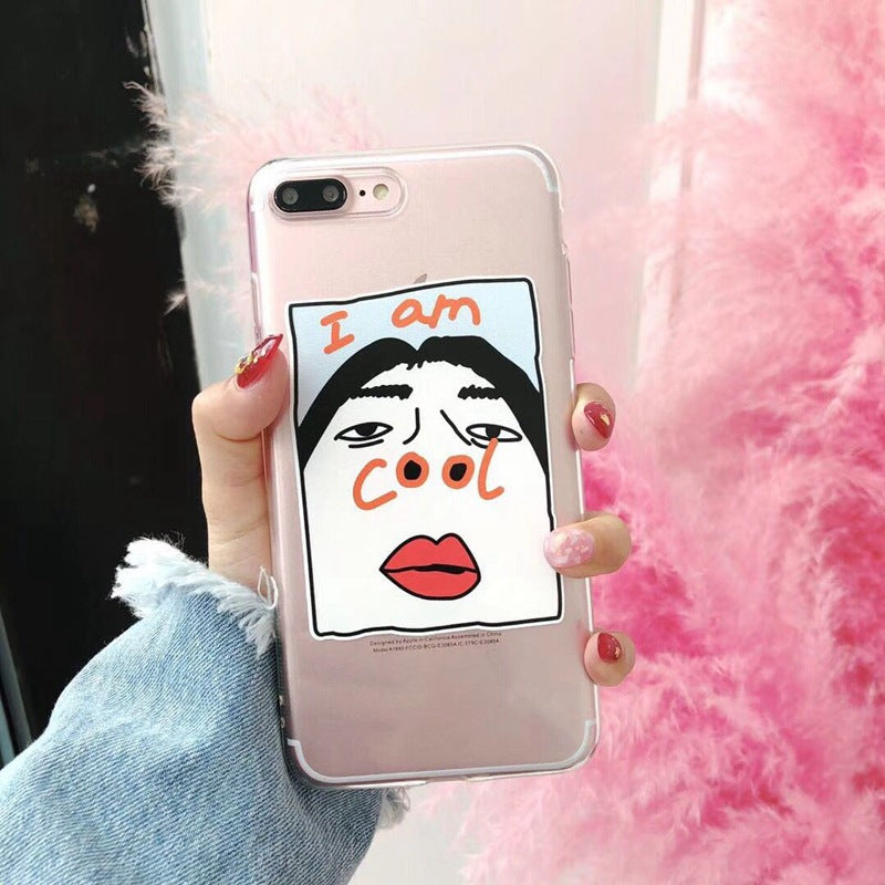 Compatible With  Funny Nose Transparent Soft Shell Phone Case