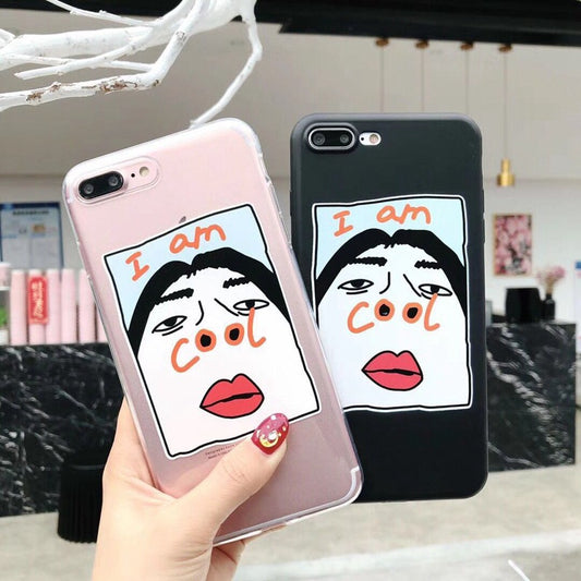 Compatible With  Funny Nose Transparent Soft Shell Phone Case