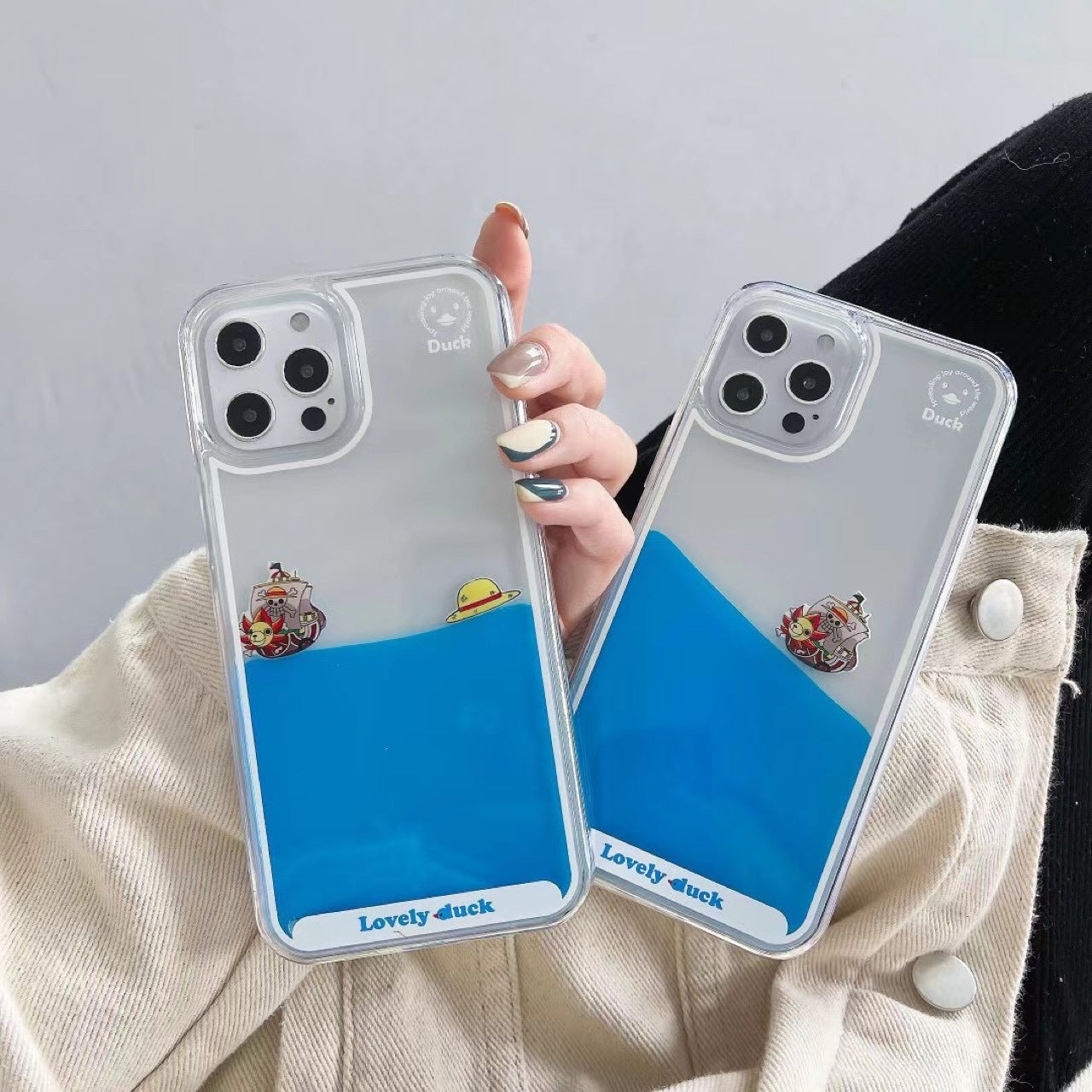 Compatible with Apple , The Mobile Phone Case Is Suitable For Apple 8plus Yellow Duck Quicksand Liquid