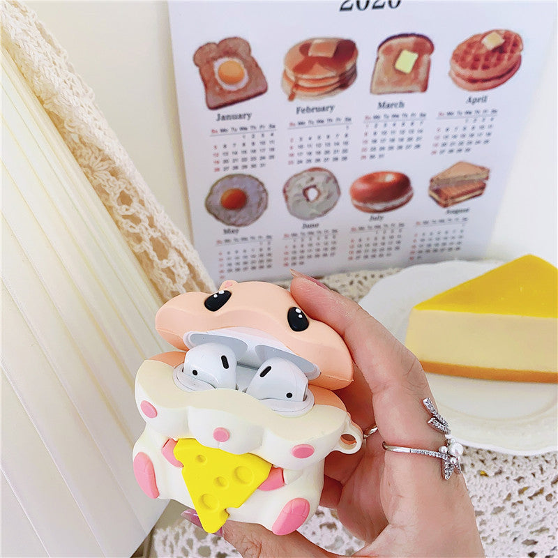 Compatible with Apple, Cheese Hamster Headphone Shell