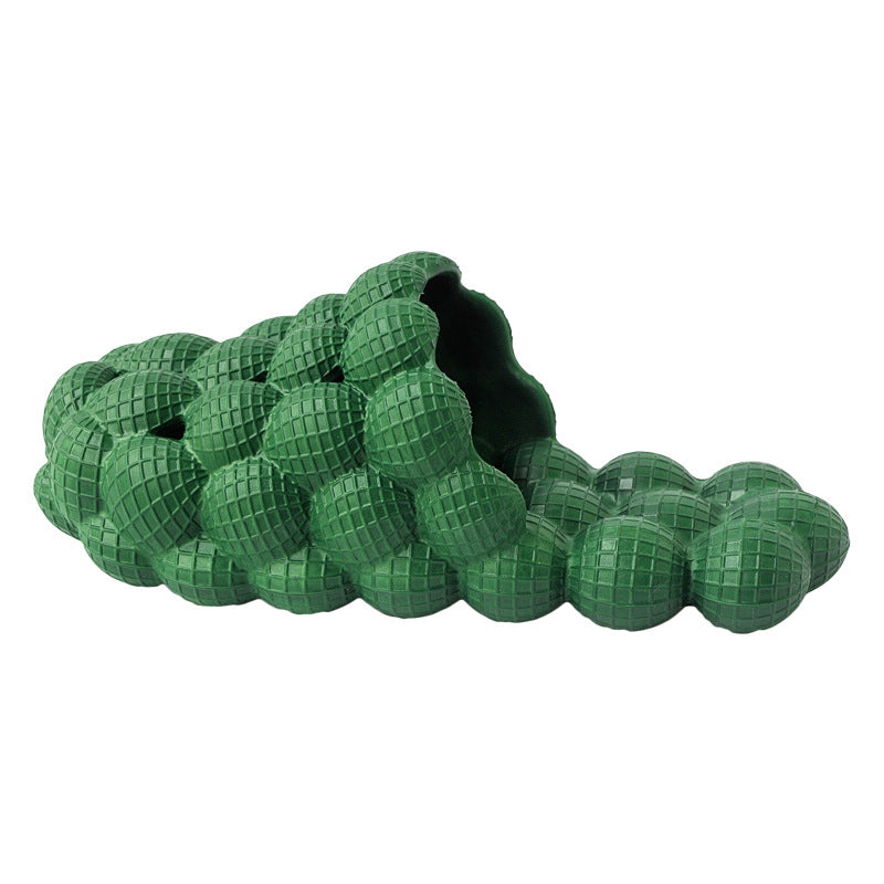 Outer Wear Creative Herringbone Baotou Thick-soled Bathroom Slippers