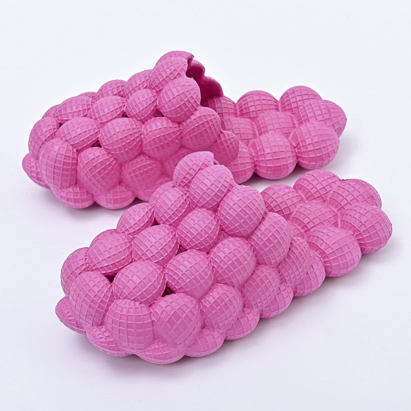 Outer Wear Creative Herringbone Baotou Thick-soled Bathroom Slippers